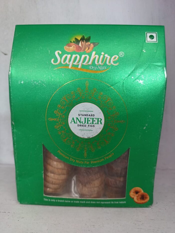 Sapphire Standard Anjeer Dried Figs – Premium Quality 250 gm Pack